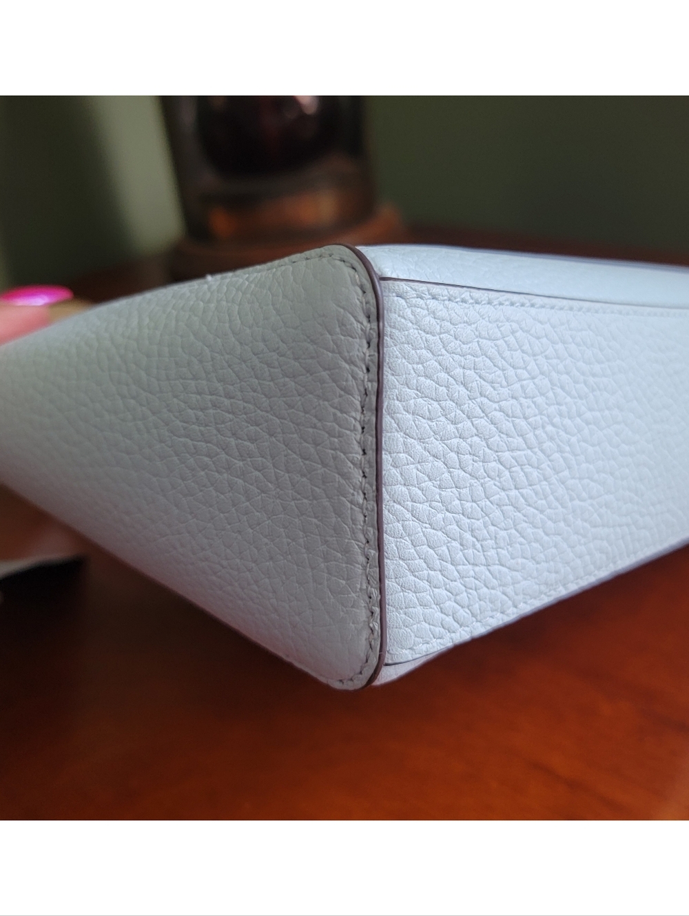 Kate Spade WKRU0258 Monica Small Crossbody Ice Blue Pebbled Leather Bag NWT - Picture 9 of 15